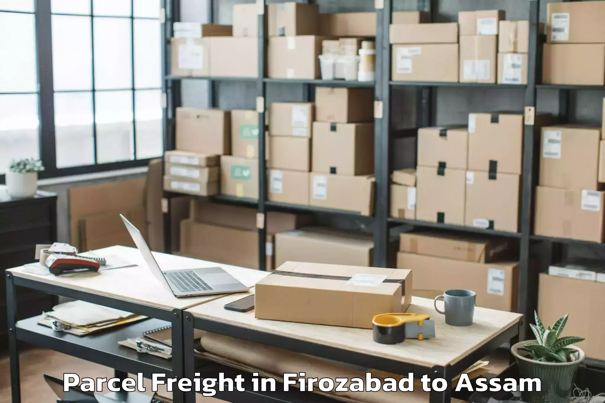 Book Your Firozabad to Jagiroad Parcel Freight Today